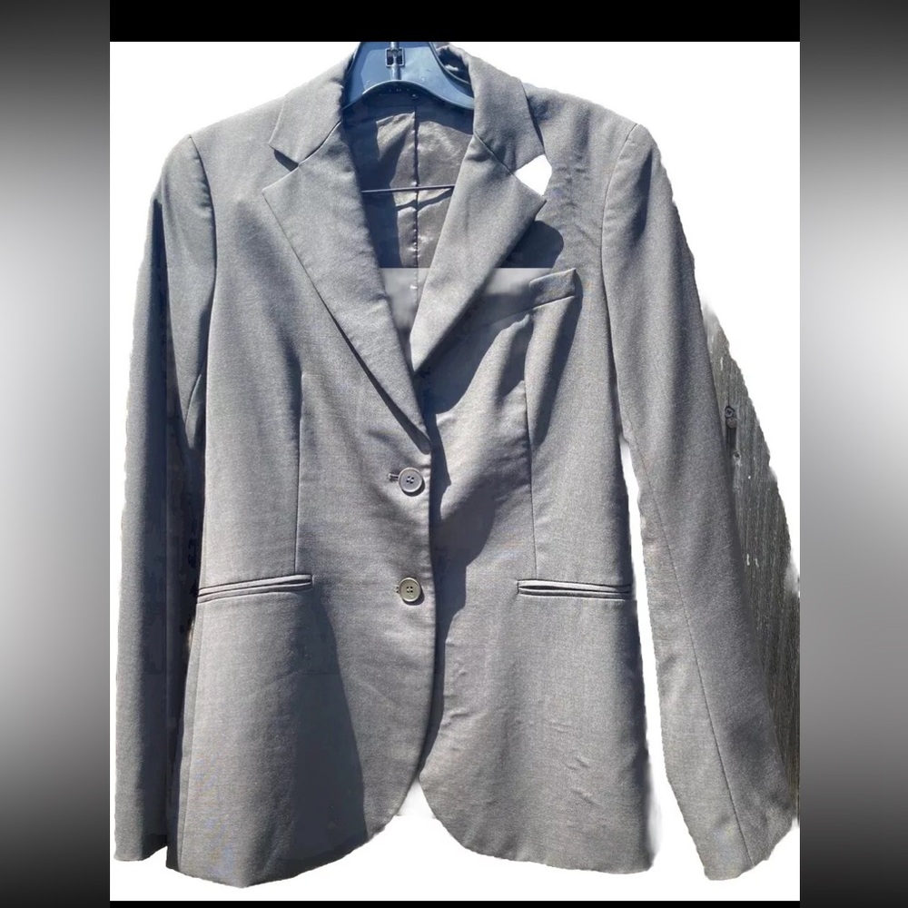 NEW Theory Blazer Rory Brown Double Button Wool Blend Suit Jacket Size 6 USA